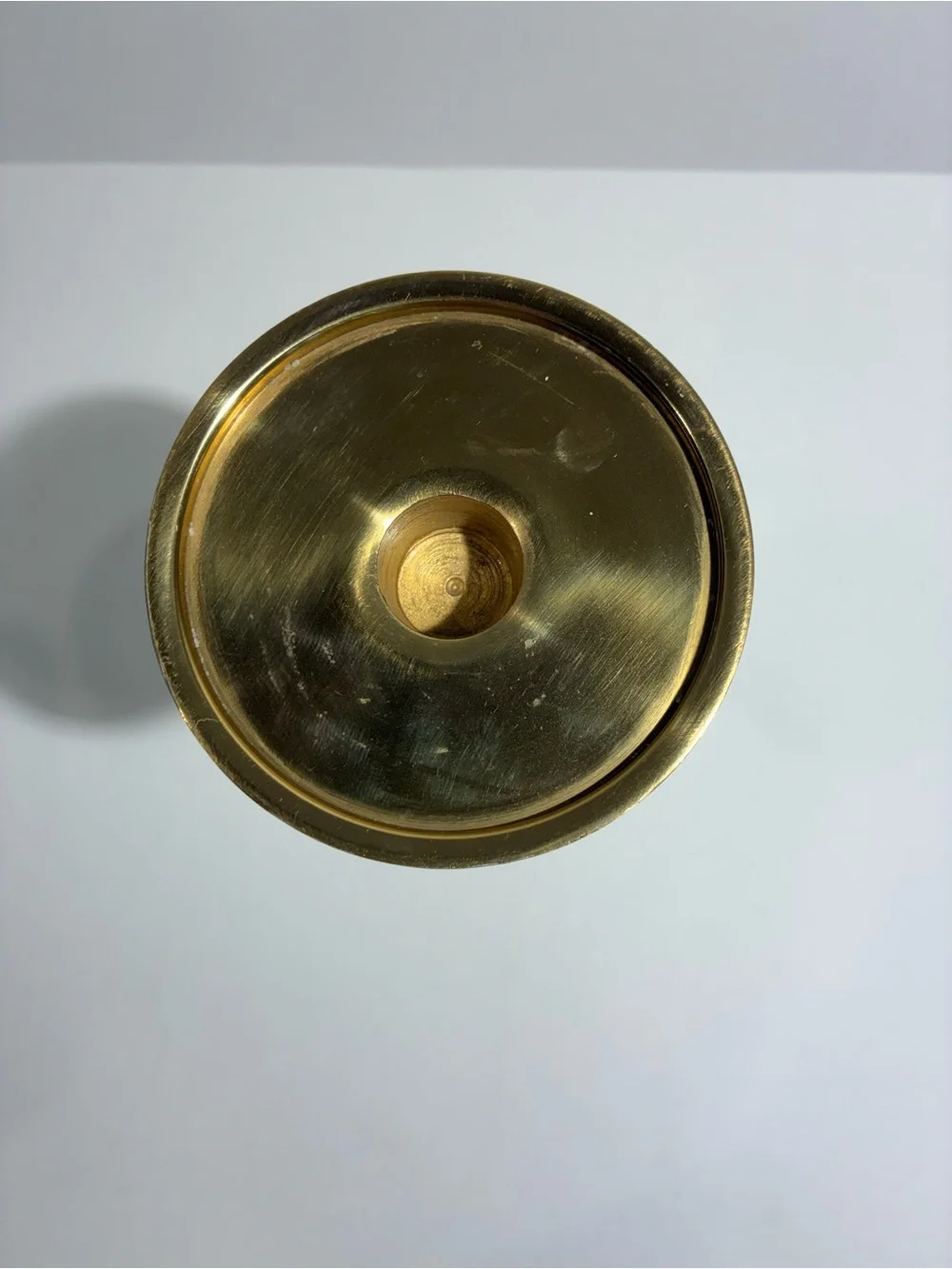 Vintage Brass Finish Taper Candle Holder Candlestick 10” Weighted Base Decor